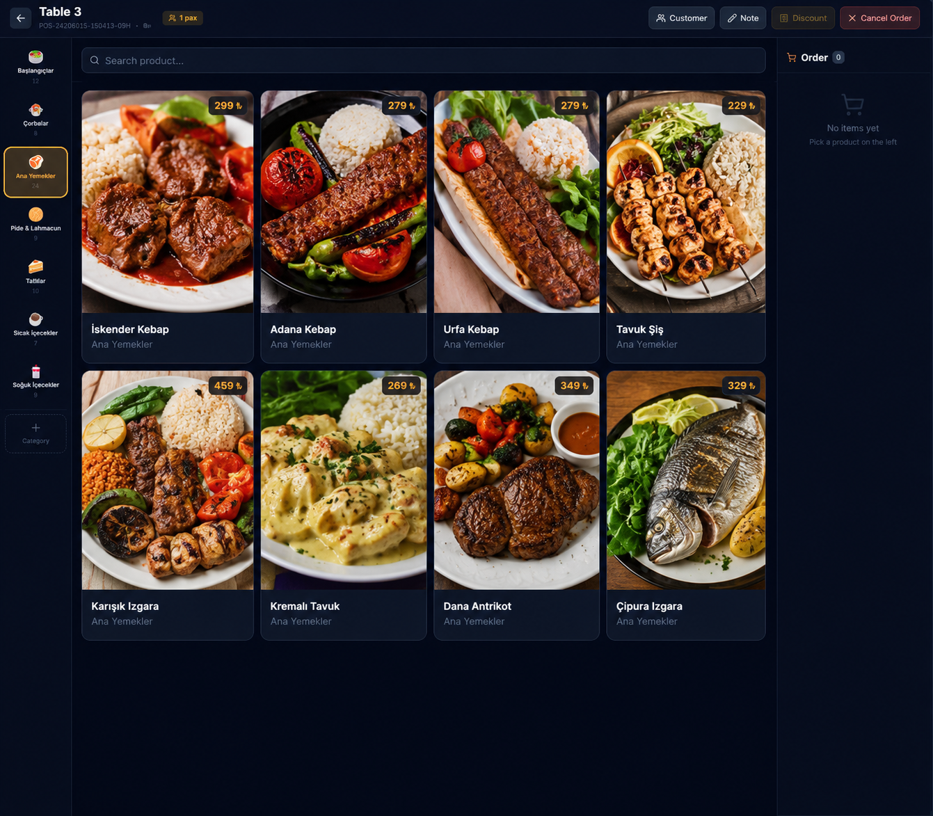BizBiz POS satış ekranı